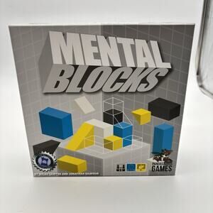 Mental Blocks Board Game 100% Complete Pandasaurus Game 2017. VG Condition.